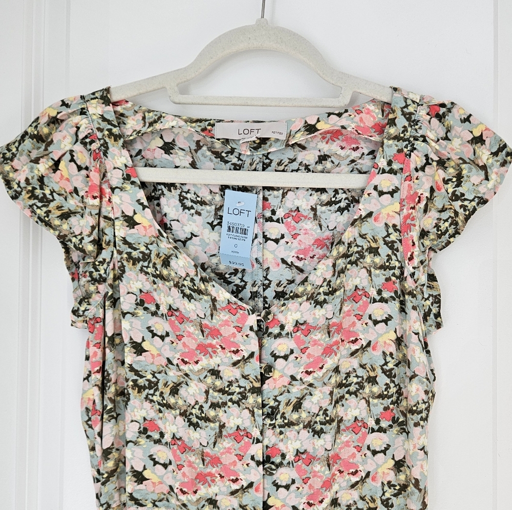 LOFT Button Down Dress